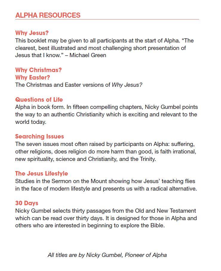 Alpha Guide | GET IT HERE! - Alpha Course – ChurchSource