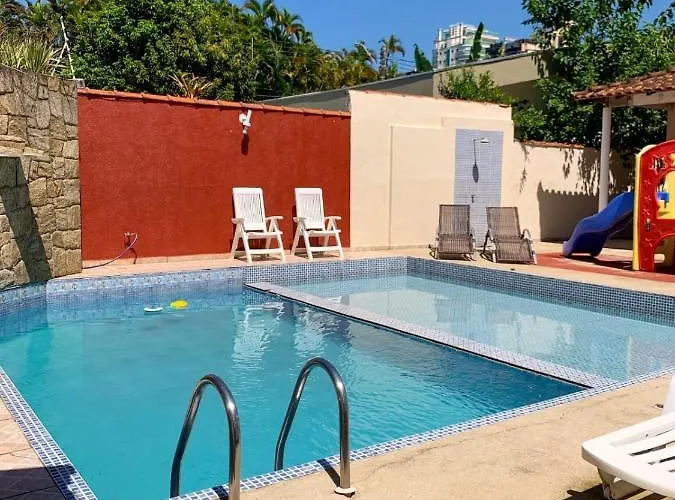  Rosa da Ilha Guaruja - Perto do Mar com piscina