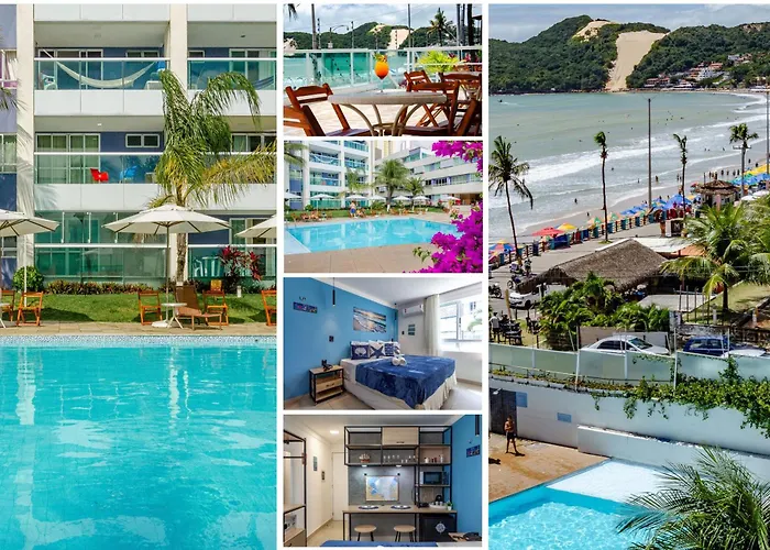 Suíte PÉ NA AREIA com PISCINA, WIFI e ESTACIONAMENTO em PONTA NEGRA